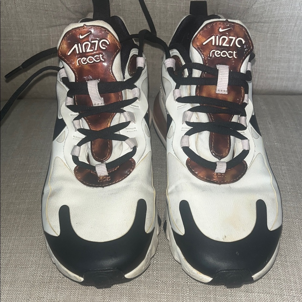 Nike Air Max 270 React Black and White Sneakers